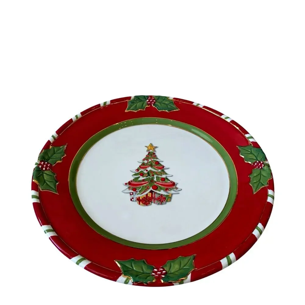 Christopher Radko Letters To Santa Home For The Holidays Dinner Plate 11in